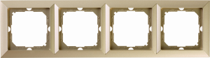 Рамка OBI Julietta 4 поста бежевая