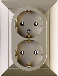 Розетка OBI Julietta 2 поста атлас