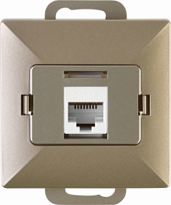 Розетка ISDN OBI Julietta бежевая