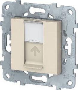 Розетка Schneider Electric UNICA NEW RJ45 бежевый