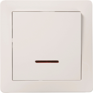 Выключатель OBI Maribo 1 клавиша с индикатором белый