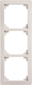 Рамка OBI MARIBO 3 поста белая