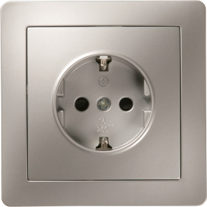 Розетка OBI MARIBO 311617 серебро