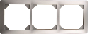 Рамка OBI MARIBO 3 поста серебро
