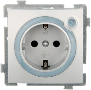 Розетка OBI MARIBO серебро