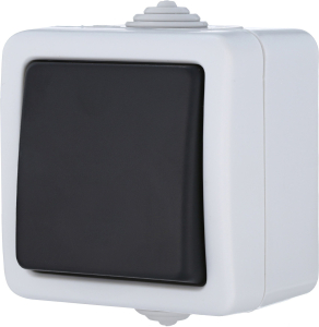 Выключатель CROSSLINK AQUA 1 клавиша серый