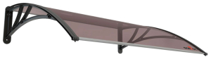 Козырек навесной ФОРПОСТ Топаз темно-кричневый 100x150 см