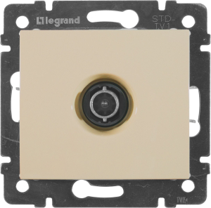 Розетка Legrand Valena TV бежевый