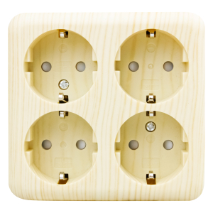 Розетка WOOD 311745 дуб
