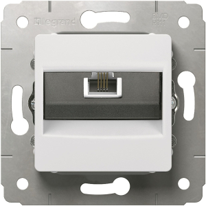 Розетка Legrand Cariva RJ45 белый