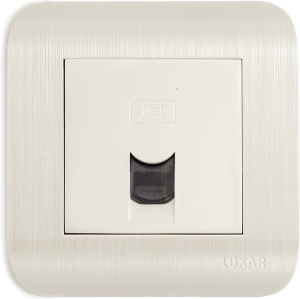 Розетка LUXAR Deco RJ-45 белая