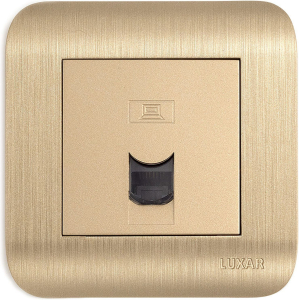 Розетка LUXAR Deco RJ-45 шампань