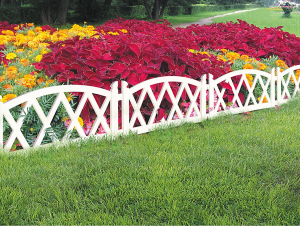 Забор для клумб МастерСад Арка 240 см белый