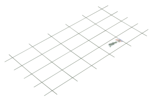 Шпалера для вьющихся растений OBI 150x75 см металл зеленая