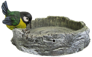 Садовая фигура Кормушка с птичкой 9 см