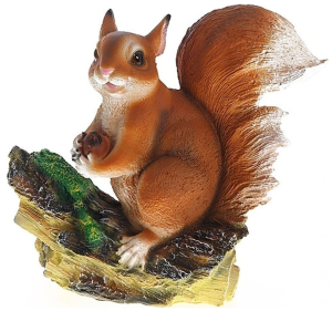 Садовая фигура RemecoClub Белочка с орешком 26 см