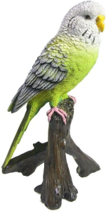Садовая фигура Зеленый попугай 16,5 см