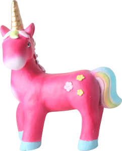 Фигура садовая Unicorn 41x15,5x33 см розовая
