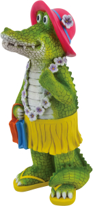 Фигура садовая Crocodile with bag 38x16x16 см