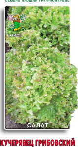 Семена Салата ПОИСК Кучерявец Грибовский 1 г