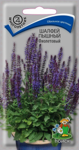 Семена Шалфея ПОИСК Пышный фиолетовый 0,1 г