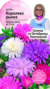 Семена Астры Октябрина Ганичкина Королева рынка 0,3 г