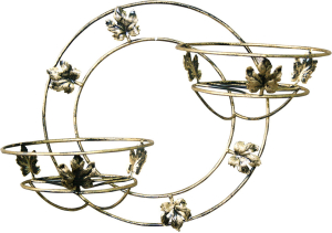 Подвес для 2 горшков золото 54х22х35 см