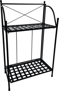 Подставка для цветов металл 2 полки 37x21x59 см