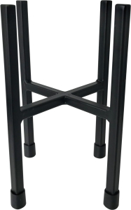 Подставка для цветов металл черная 11x11x16 см