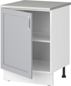 Шкаф напольный Сапфир 85,2х60 см ДСП серый