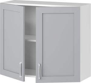 Шкаф навесной Сапфир 67,6х80 см ДСП голубой