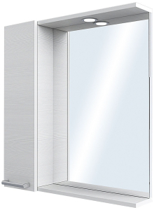 Шкаф зеркальный навесной универсальный AQUATON Ронда 72х60 см ДСП дуб сомерсет