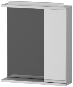 Шкаф зеркальный навесной RedBlu by Damixa Origin Evo 50x60 см МДФ белый