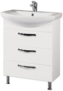 Тумба напольная под раковину AQUATON Ария 83,3х59,4 см МДФ белая