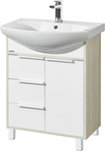 Тумба напольная Aquaton Рико 65 78,3x65,1 см МДФ белая