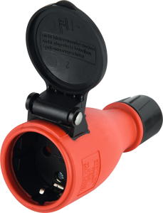 Муфта сетевая Outdoor 230 В 16 А красная