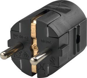 Вилка сетевая LUX-TOOLS 540562 230В 16А черная