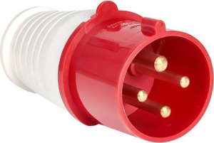 Вилка сетевая EKF PROxima 024 3P+PE 380 В 32 A белая