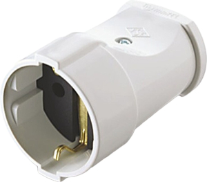 Штепсельное гнездо сетевое MAKEL 250 В белый