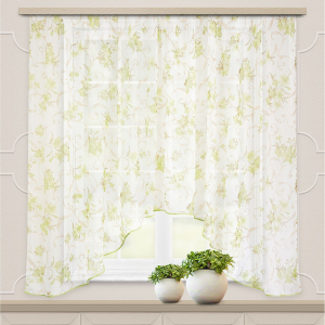 Штора тюлевая WITERRA 160х285 см 1 шт зеленая