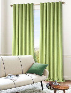 Штора портьерная MIAMOZA 160х270 см салатовая