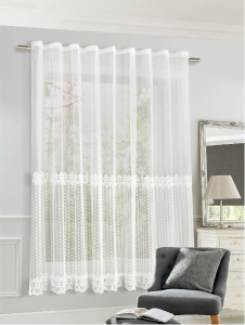 Штора тюлевая MIAMOZA 250х180 см белая