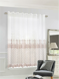 Штора тюлевая MIAMOZA 250х180 см розовая