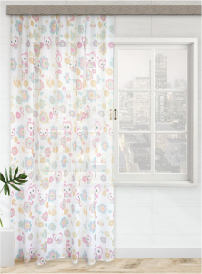 Штора тюлевая WITERRA Ламелла вуаль 300 см 1 шт белая