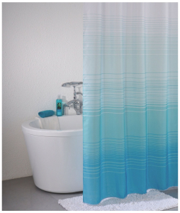Штора для ванны IDDIS Basic Blue Horizon 200х200 см голубая