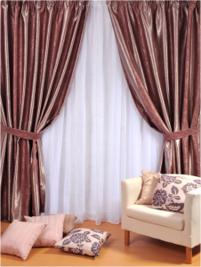 Штора портьерная Belezza SHAYLA полиэстер 270x200 см 2 шт розовая