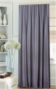 Штора портьерная Mona Liza Royal 270x150 см 1 шт темно-серая