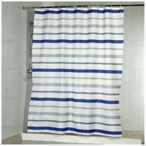 Штора для ванны Aquarelle 180х200 см синяя