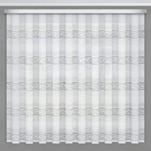 Штора тюлевая органза 300x145 см 1 шт белая с узором