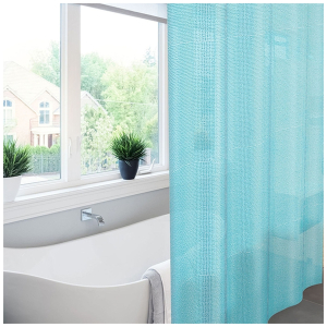 Штора для ванны MEIWA PEBBLES 182х182 см синяя
